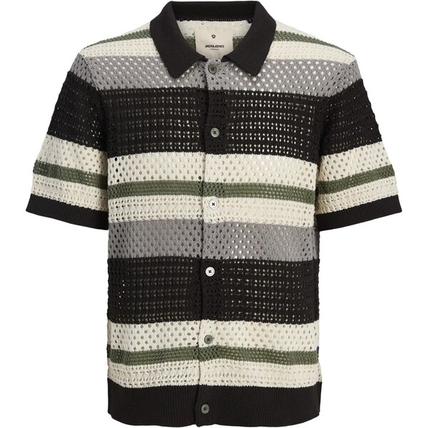 Jack & Jones Premium Kardigán JPRBluwilmer sivá / olivová / čierna / 66056916