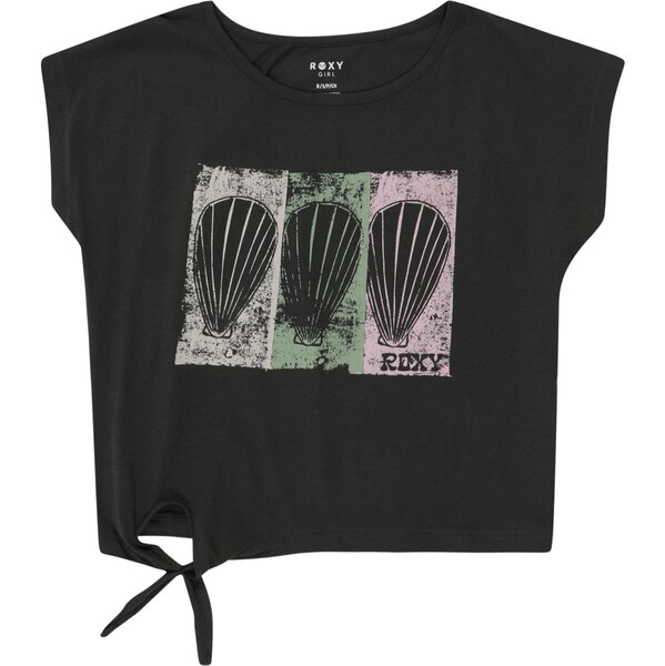 ROXY Funkčné tričko Pura Playa tmavošedá / nefritová / rosé / čierna 64009023