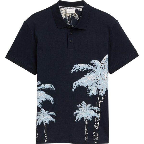 TOM TAILOR Tričko svetlomodrá / tmavomodrá / biela 63818680