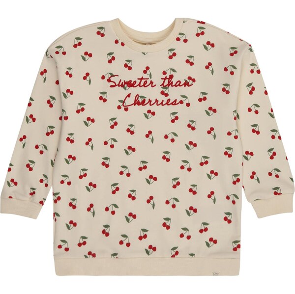 Only Mini Mikina KMGCHERRY krémová / olivová / tmavočervená 63818970
