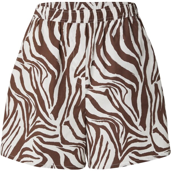 EDITED Nohavice Frederieke hnedá / biela 64174149