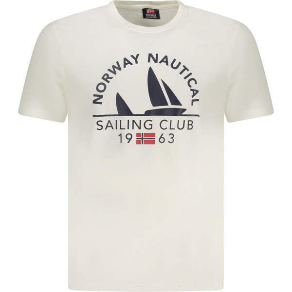 Pánske tričko NORWAY 1963, biele 64707264