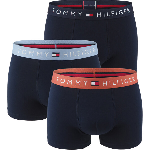TOMMY HILFIGER - boxerky 3PACK TH original cotton dark color / modern 63827771