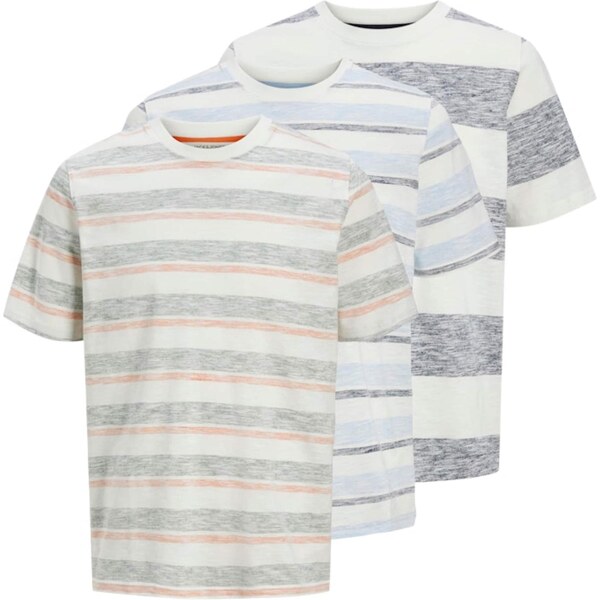 JACK & JONES Tričko JJBIRK pastelovo modrá / modrá melírovaná / 63834351