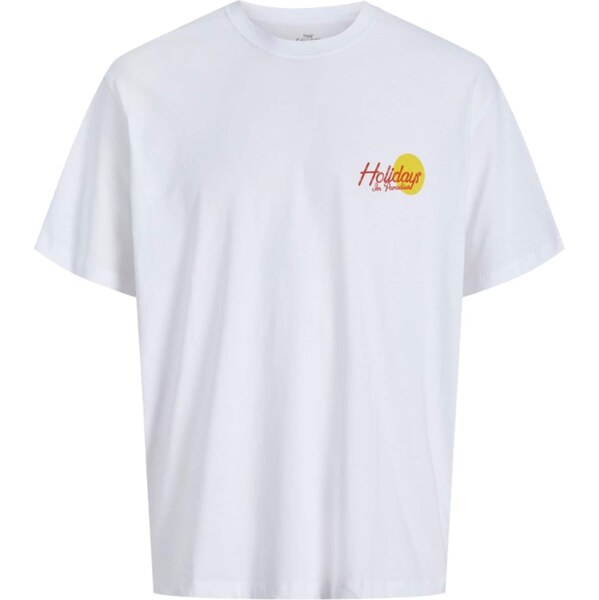 JACK & JONES Tričko JORWOWIE modrá / žltá / oranžová / biela 63834364