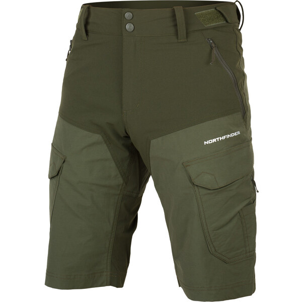 Northfinder Pánske outdoor combi kapsáčové šortky CASTOR zlená 64196539