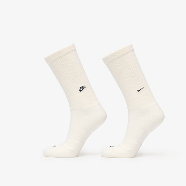 Nike Everyday Cushioned Crew Socks 2-Pack Sail/ Black XL 59703686