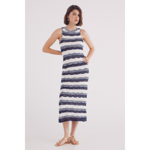 SPRINGFIELD Štruktúrované džersejové midi šaty 63834762