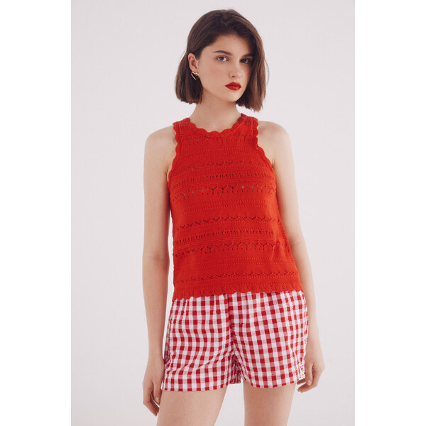 SPRINGFIELD Pletený top s motívom vlniek 63834765