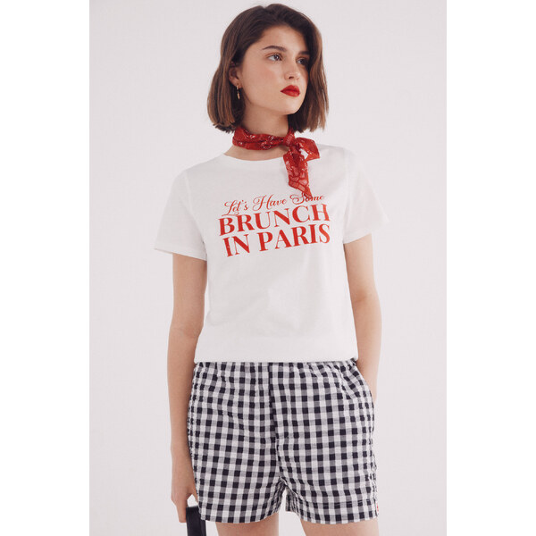 SPRINGFIELD Dámske potlačové tričko Cherry Love 63834758