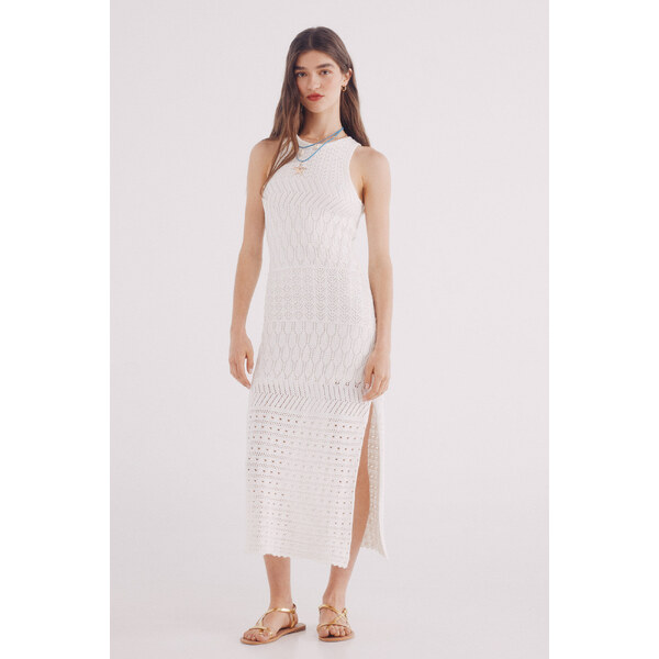 SPRINGFIELD Pletené džersejové midi šaty 63834773