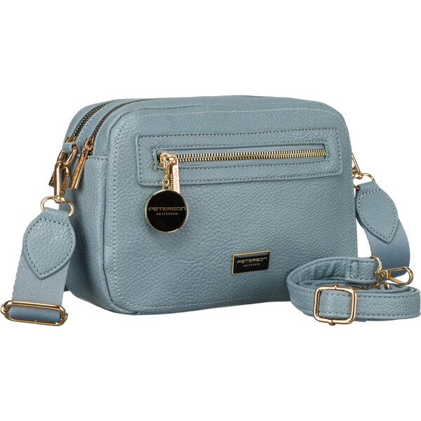 Moderná modrá dámska crossbody taška z eko kože Peterson 66066751