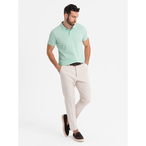 Ombre Cotton pique knit polo shirt - mint 64793372