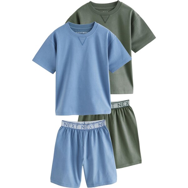 Next Pyžamo nebesky modrá / tmavozelená 63853993