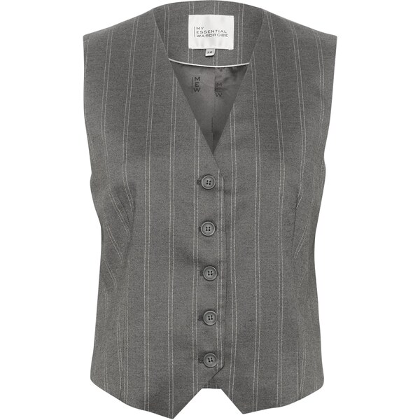 My Essential Wardrobe Vesta k obleku Tito sivá / biela 57903583