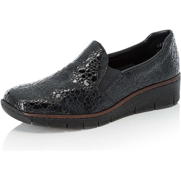 Dámske mokasíny RIEKER 53766-45 čierna W5 18135365