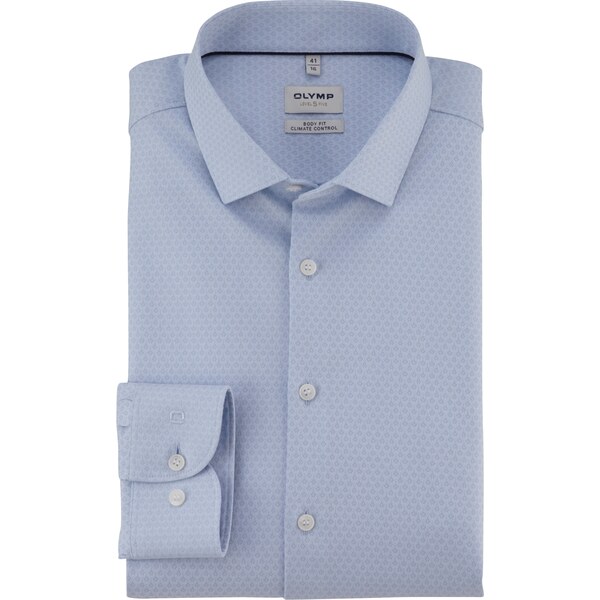 Pánska modrá košeľa Climate Control OLYMP body fit 63869965