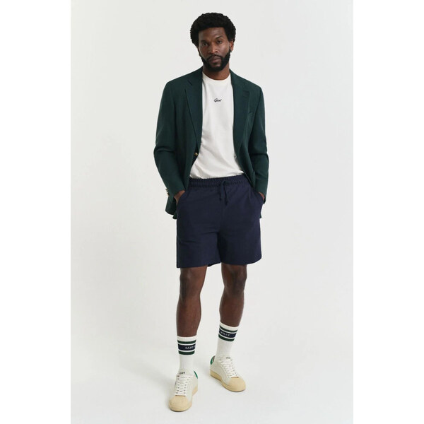 TEPLÁKOVÉ ŠORTKY GANT TEXTURE SHORTS EVENING BLUE 63426139