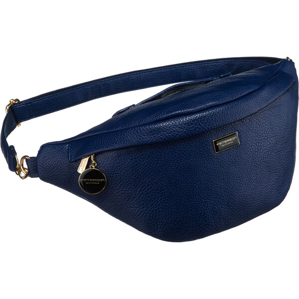 Peterson Tmavomodrá športová dámska ľadvinka z eko kože na bedrá alebo 63871997