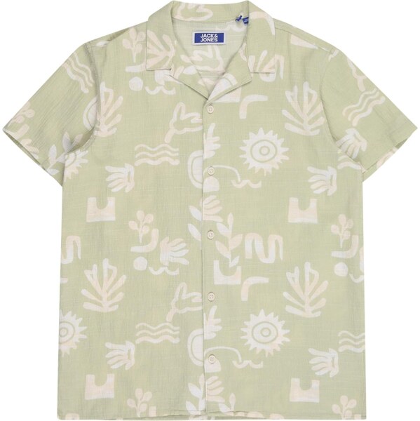Jack & Jones Junior Košeľa JORLUKE trstinová / biela 63919773