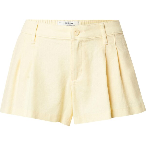 HOLLISTER Plisované nohavice LIVVY svetložltá 65905450