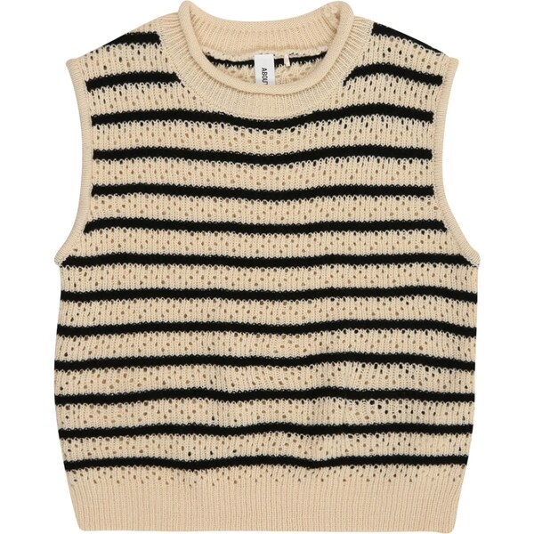 ABOUT YOU Top Poppy béžová / čierna 66169890