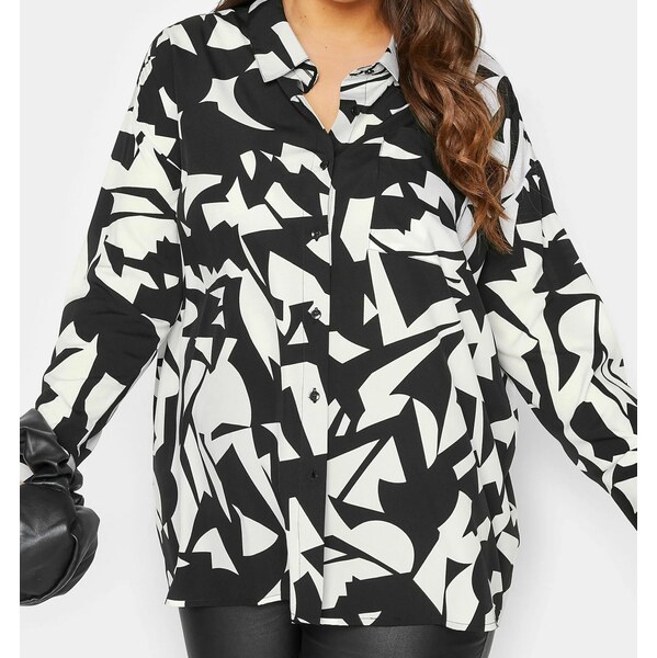(veľ. 42/44) Blúzka s grafickými vzormi čierno-biela 63884919