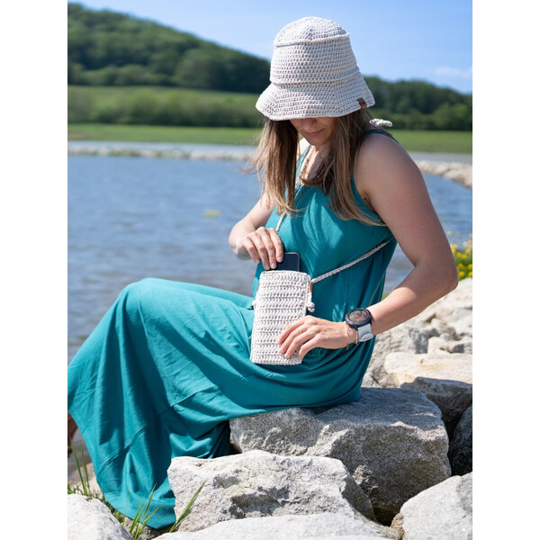 DOKE Háčkovaná taška na telefon cream 63926639