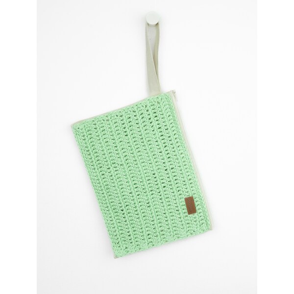 DOKE Háčkovaná taška na ruku Cat green 63926657