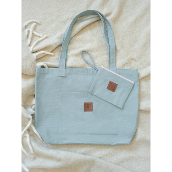 DOKE Set bavlnená taška Ann a vrecko Hope blue 63926672