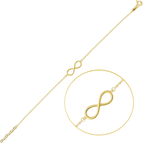 OLIVIE MINET Elegantní zlatý náramek nekonečno Au 585/1000 64913641