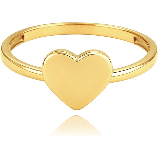 OLIVIE MINET Elegantní zlatý prsten srdíčko Au 585/1000 65067473