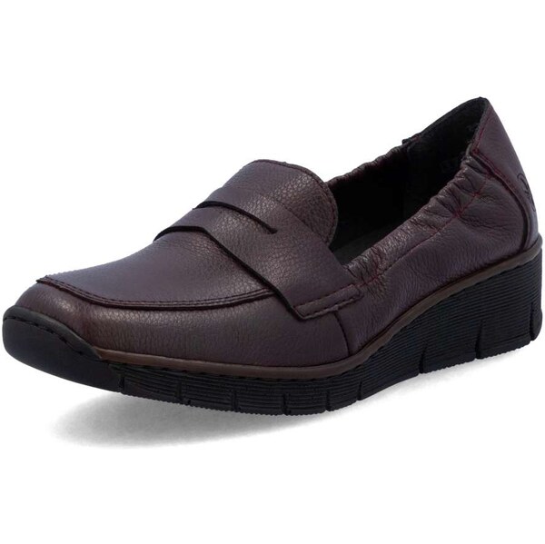 Dámske mokasíny RIEKER 53797-35 červená W5 63889863