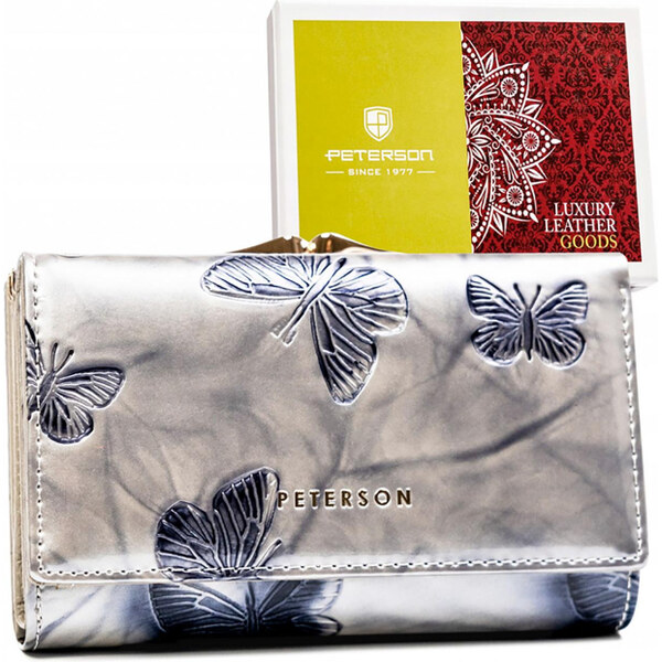 Peterson Značková dámska kožená peňaženka s motýľmi (GDPN395) 63892656