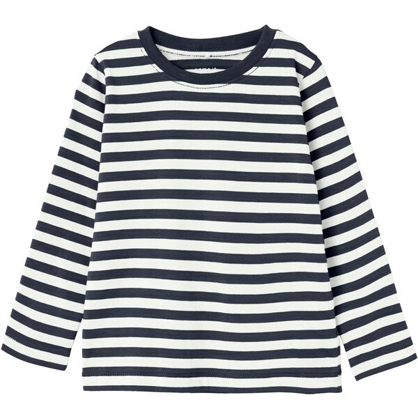 NAME IT Tričko NMMSalmo námornícka modrá / šedobiela 54800568