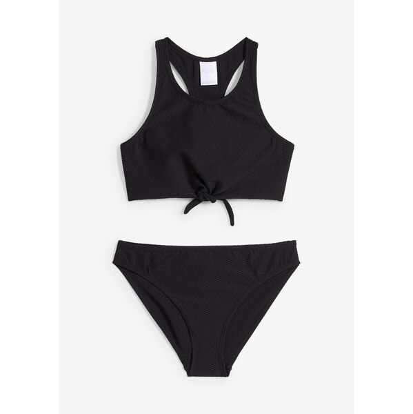 bonprix Bikiny (2-dielne), zo štruktúrovaného materiálu, farba čierna 63894150