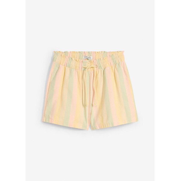 bonprix Šortky zo vzdušného pláteného mixu, farba béžová 63894190