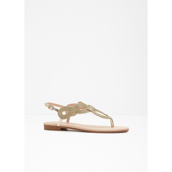 bonprix Medziprstové sandále, farba zlatá 63894509
