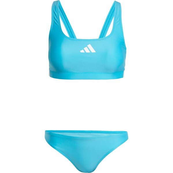 ADIDAS PERFORMANCE Športové bikiny 3-Stripes V-Back neónovo modrá / 63898240