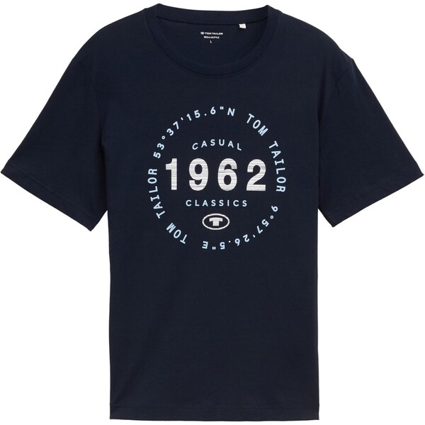 TOM TAILOR Tričko svetlomodrá / tmavomodrá / biela 63898269