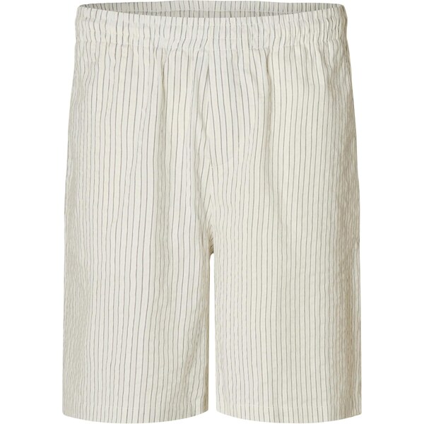 SELECTED Nohavice SLHAce krémová / námornícka modrá 63898321