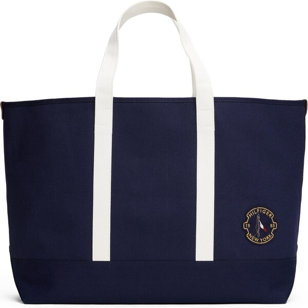 TOMMY HILFIGER Shopper SUMMER námornícka modrá / biela 63898369