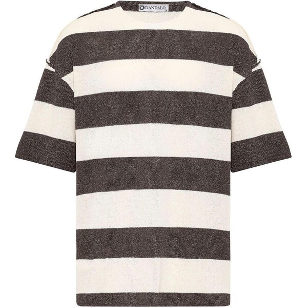 Dandalo Tričko tmavohnedá / biela 65653903