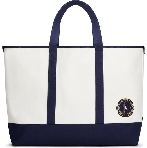 TOMMY HILFIGER Shopper modrá / biela 63898509