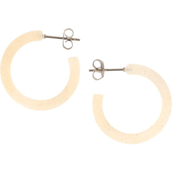 Fräulein Wunder Náušnice Anni béžová / zlatá 65880177