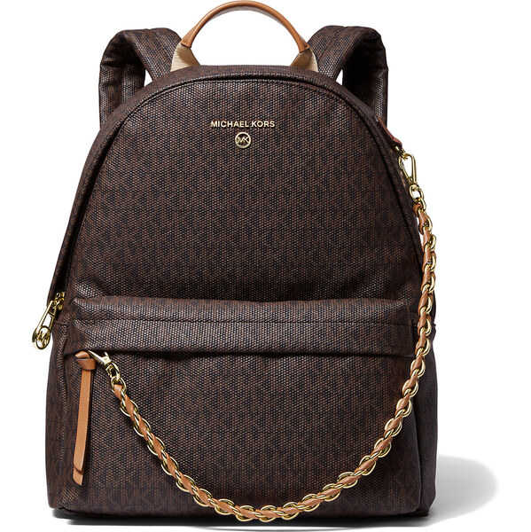 Michael Kors Batoh Slater Medium Logo Backpack Brown 63920075