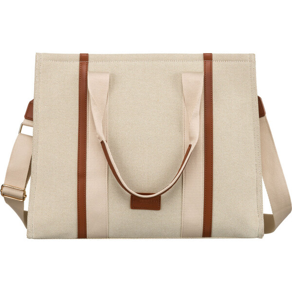 Peterson Béžovo-hnědá dámská shopper kabelka s nastavitelným popruhem 63894092