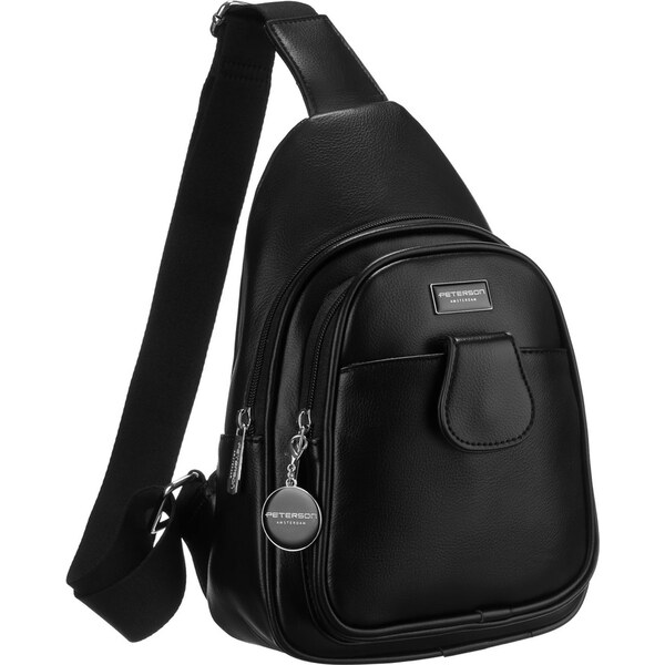 Peterson Čierna praktická dámska kapsička s nastaviteľným remienkom z 63917911