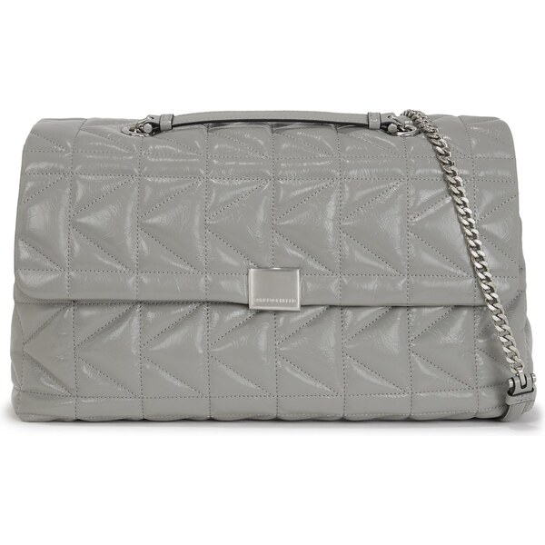 Karl Lagerfeld Kabelka na rameno Kuilt sivá 64008831