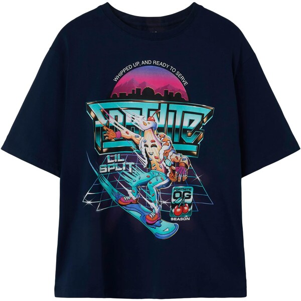 NAME IT Tričko NKMJAVALI FORTNITE námornícka modrá / vodová / oranžová 63919532